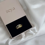 Ramona Rhinestone Stacked Ring