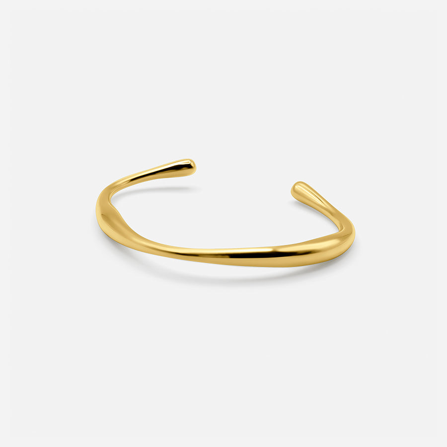 18K GOLD CURVED BRACELET