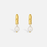 PEARL DROP EARRINGS GOLD
