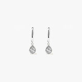 Solitaire Teardrop Sapphire Drops