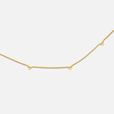 Fine Heart Charm Necklace - Gold
