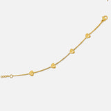 Mini Heart Chain Bracelet - Gold