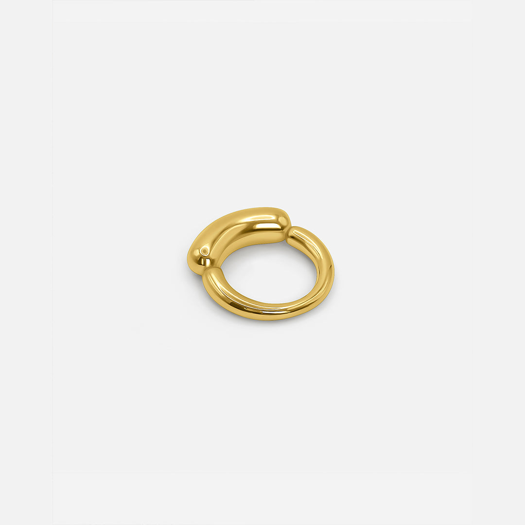 TUBE RING GOLD