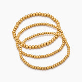 433 Gold Beaded Bracelet Stack