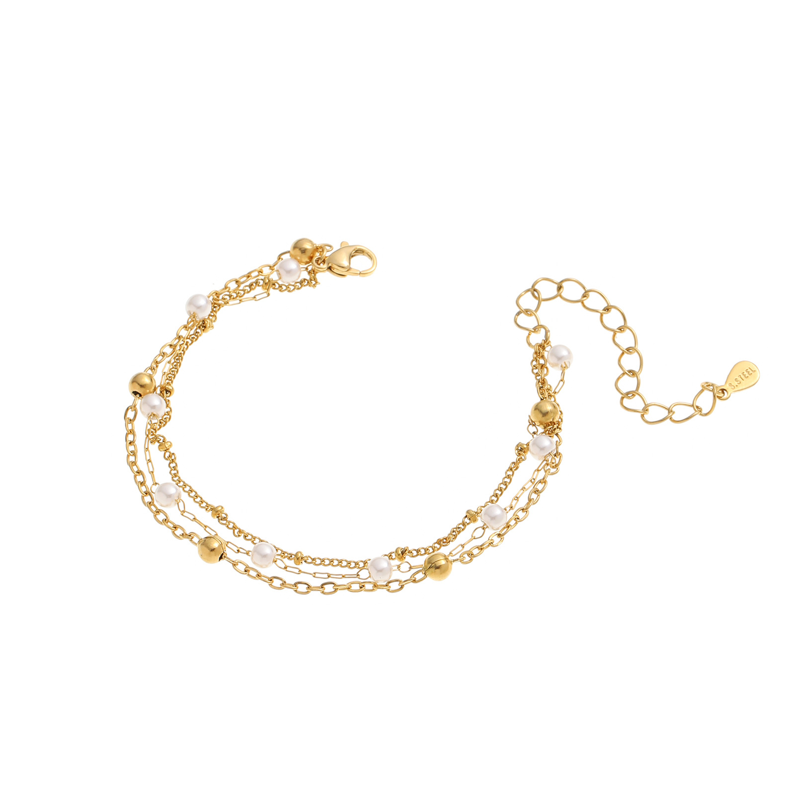 Callie Layered Pearl Bracelet