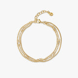 Crystal Beaded Layered Bracelet