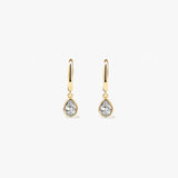 Solitaire Teardrop Sapphire Drops