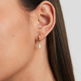 Solitaire Teardrop Sapphire Drops