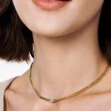 Crystal Bold Chain Necklace