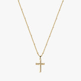 Edge Cross Necklace