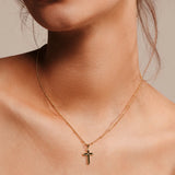 Edge Cross Necklace
