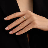 Bicolor Round Band Ring