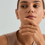 Twist Double Band Open Ring