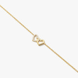 Petite Interlocking Heart Bracelet