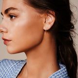 Half Pave Double Hoops