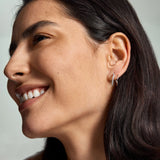 Half Pave Double Hoops