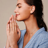 Pave & Prong Crystal Double Hoop Earrings