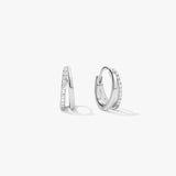 Medium Double Layered Hoops
