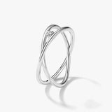 Overlapping Crystal Statement Ring