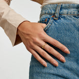 Overlapping Crystal Statement Ring