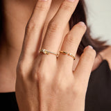 Knot Half Pave Ring