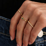 Baguette Emerald Ring