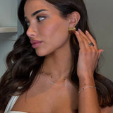 Fine Heart Charm Necklace - Gold