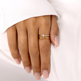Double Cross Ring - Gold