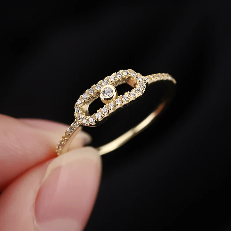 Emma - Geometric Ring for Women, Elegant Sterling Silver Design