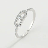 Emma - Geometric Ring for Women, Elegant Sterling Silver Design