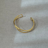 18K GOLD ADJUSTABLE WAVE BRACELET