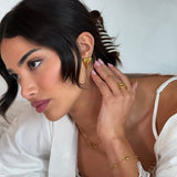 Mini Heart Chain Bracelet - Gold