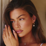 PEARL DROP EARRINGS GOLD