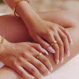 SMALL STACKING BANGLE - GOLD