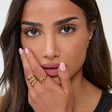 TRIPLE LAYER RING - GOLD