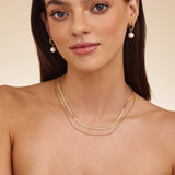 Double Snake Chain Layered Necklace