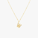 Pearl Initial Necklace