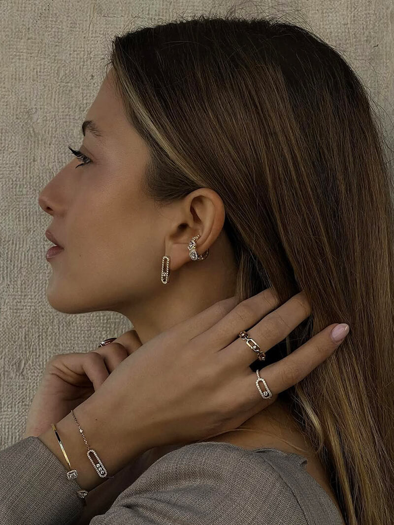 Emma - Geometric Ring for Women, Elegant Sterling Silver Design