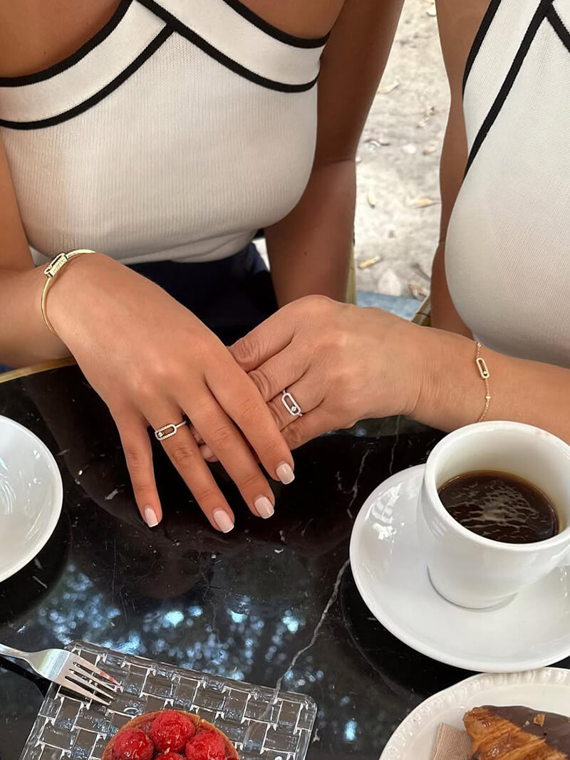 Emma - Geometric Ring for Women, Elegant Sterling Silver Design