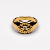Evil Eye Signet Ring