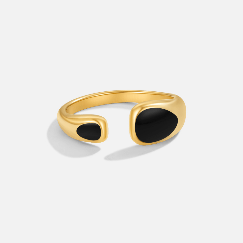 Black Sahara Wrap Ring