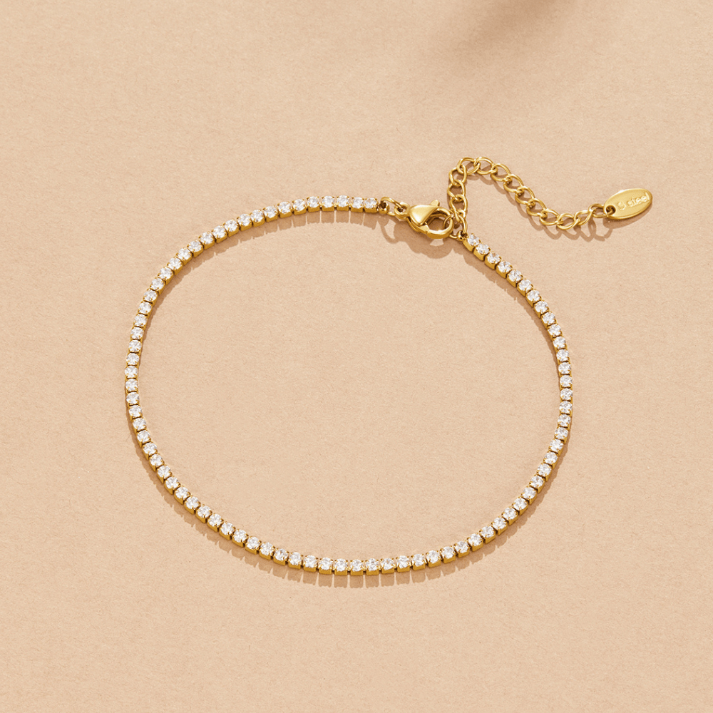 Cordelia Gold Tennis Anklet