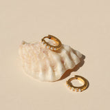 Mini Pearl Hoops