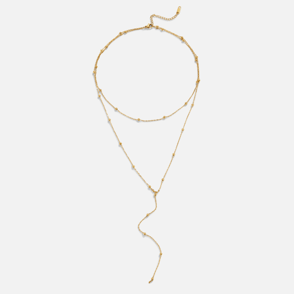 Layered Amara Tassel Necklace