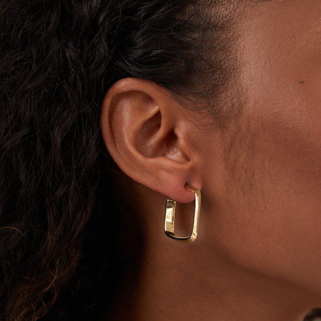 Free Mila Geometric Hoop Earrings