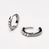 Mini Pearl Hoops