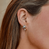 Naia Shell & Starfish Silver Earrings