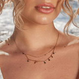 Olivia Blue Droplet Necklace