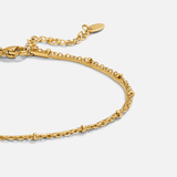 Pia Gold Layered Anklet