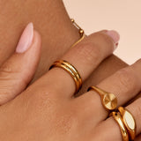 Dainty Stackable Name Ring